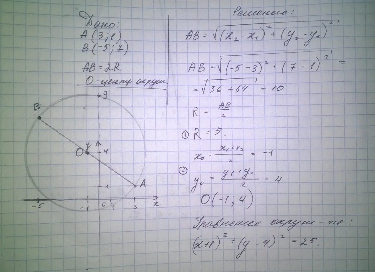 Уравнение окружности с диаметром АВ. Уравнение двух окружностей. Уравнение окружности с диаметром. Уравнение окружности и прямой теорема. Точка 7.0