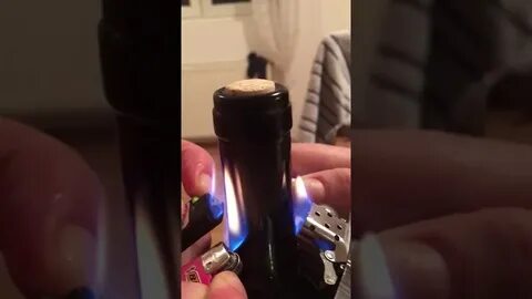 Как открыть бутылку зажигалкой