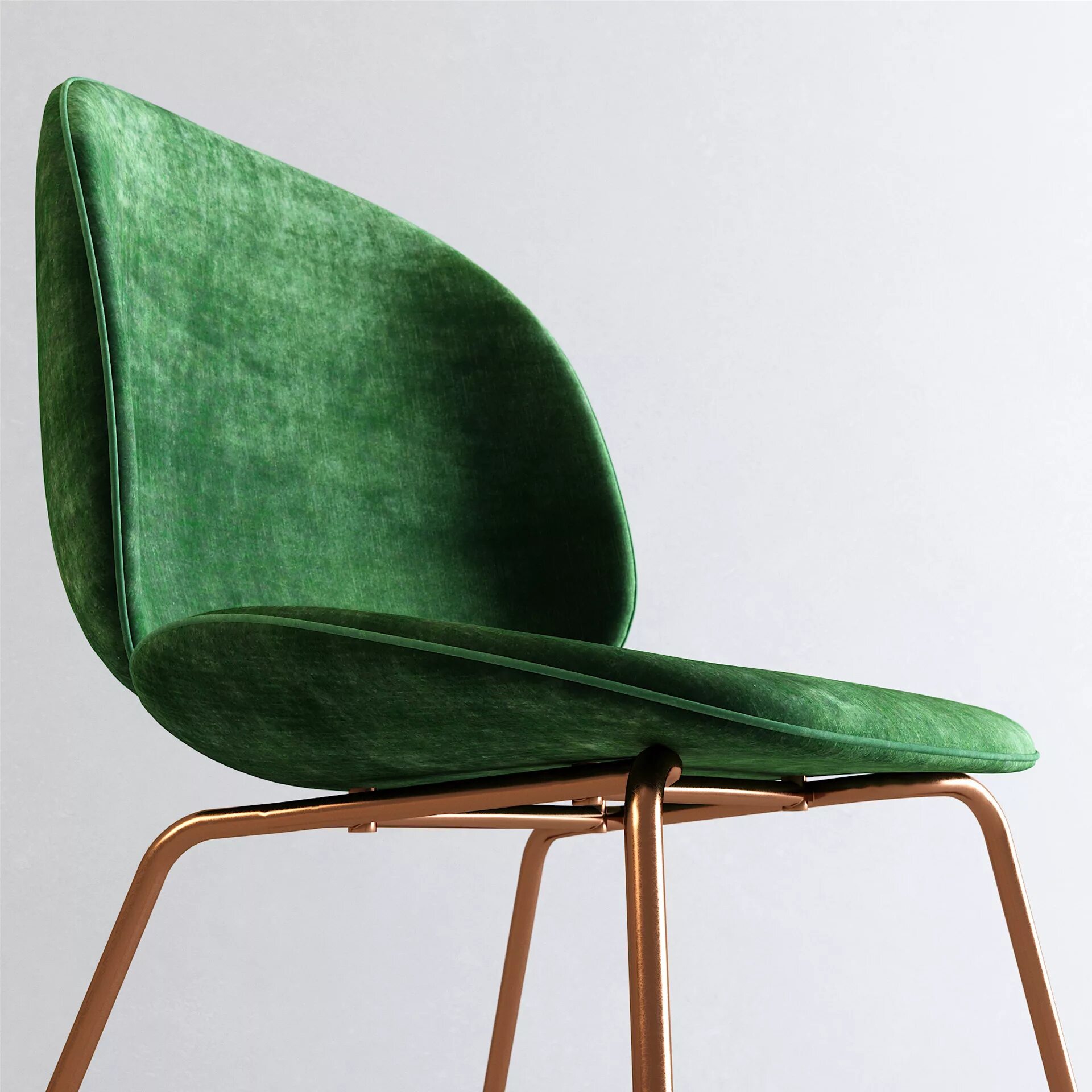 Стул болотной тины. Gubi Beetle Chair. Стул gubi Beetle. Стулья gubi. Стул Битл Velvet Emerald.