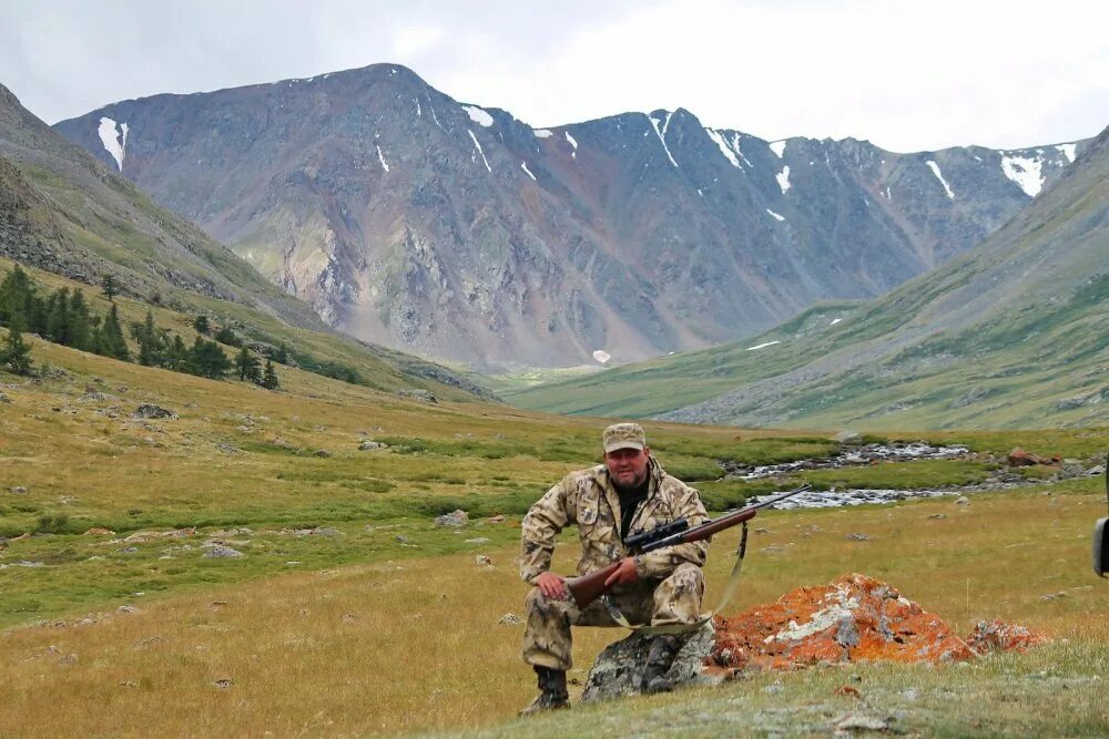 Горный Алтай охота в горах.