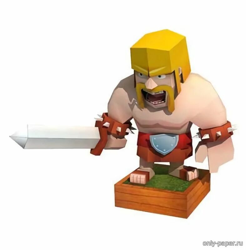 Варвар clash of clans. Варвар из игры клэш оф кланс.