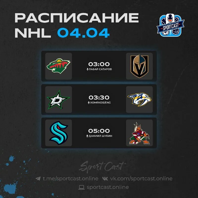 Спорт каст нхл. Группа матч в телеграмм. Tampa 4. Графика трансляции в хоккее. Sportcast.