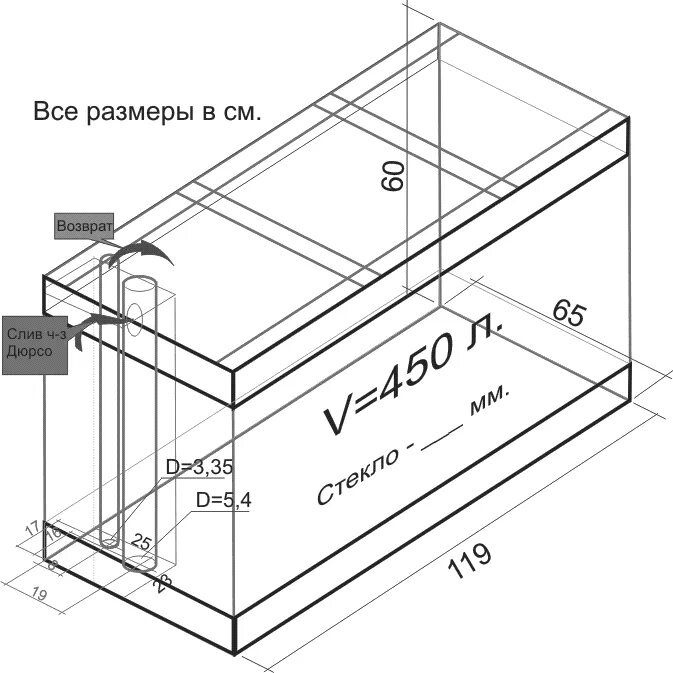 Тумба под аквариум с дверями Биодизайн Риф 240/250 Венге