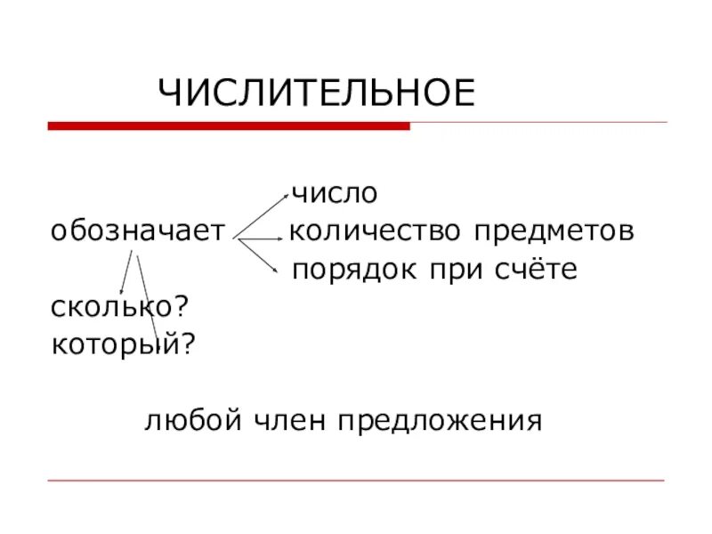 Числительные какими членами предложения бывают