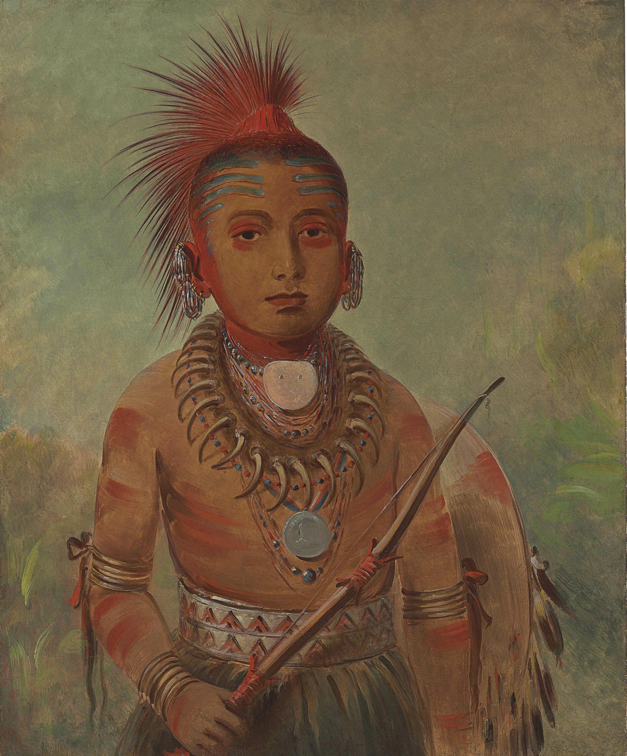 George Catlin. Племя оджибве. Оджибве индейцы. Картины Джорджа Кэтлина.