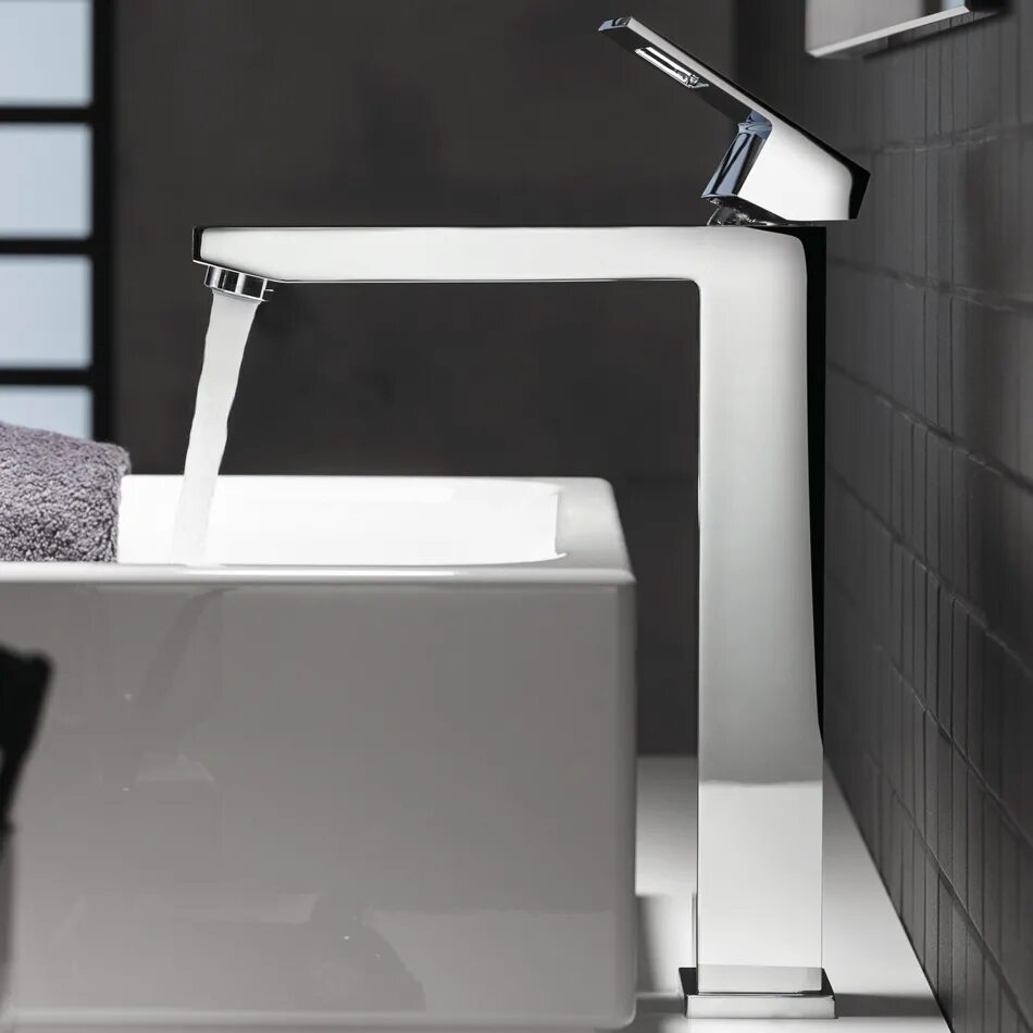 Купить смеситель для раковины grohe. Grohe Eurocube 23406000. Смеситель для раковины Grohe Eurocube. Смеситель для раковины-чаши Grohe Eurocube 23406000. Раковина Grohe Cube Ceramic 3948200h.