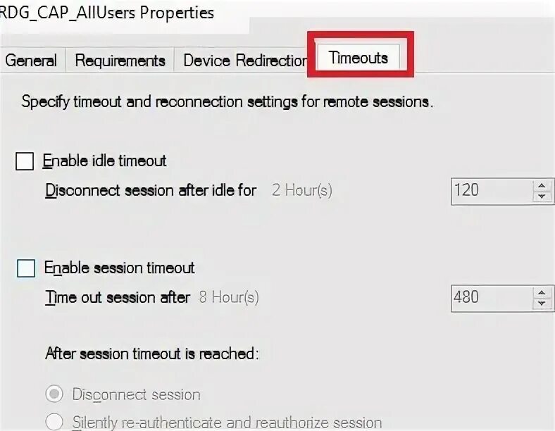 Disable idle. Выключить рдс сессию. таймер простоя истек как отключить. idle timer expired что это за ошибка. (disconnectbyservertimeout).