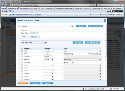 Open tasks