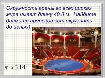 Окружность арены во всех цирках