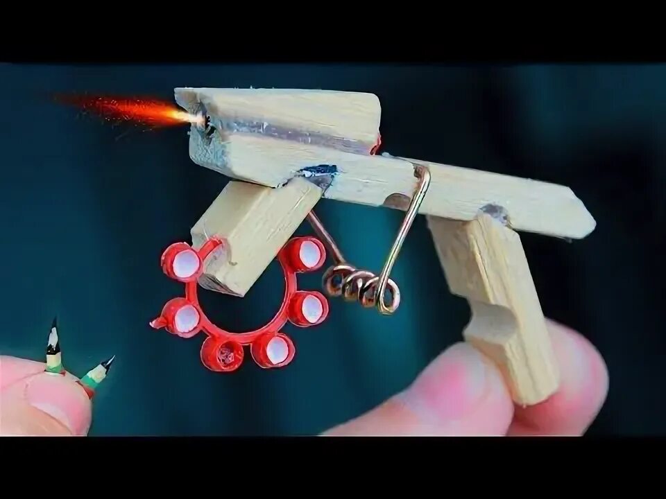 Как сделать самодельную стрелялку HOW TO MAKE THE SMALLEST SHOOTING MINI RIFLE on FIRECRACKERS! YouTube