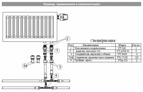 Система подключения нижняя