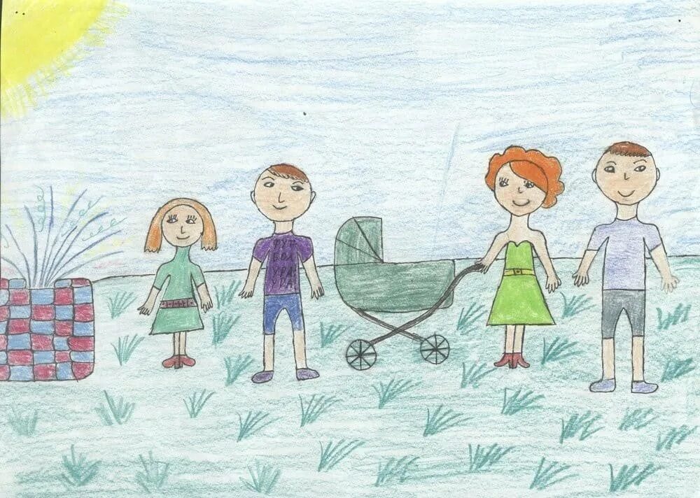 Рисунок семьи класс. Рисунок моя семья. Детские рисунки семьи. Рисование моя семья. Рисунок на тему семья.