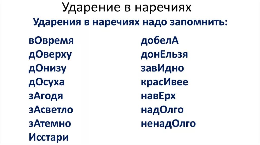 Майка ударение. Ударение в наречиях. Нормы ударения в наречиях. Орфоэпия наречий. Ударение в наречиях правило.