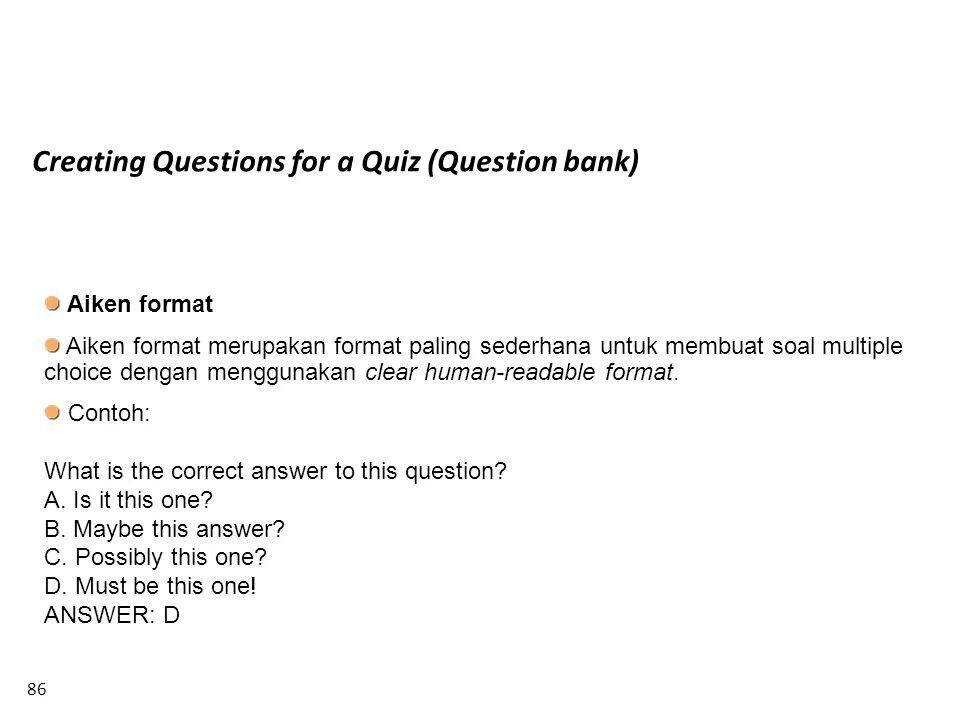 Create questions. Create questions