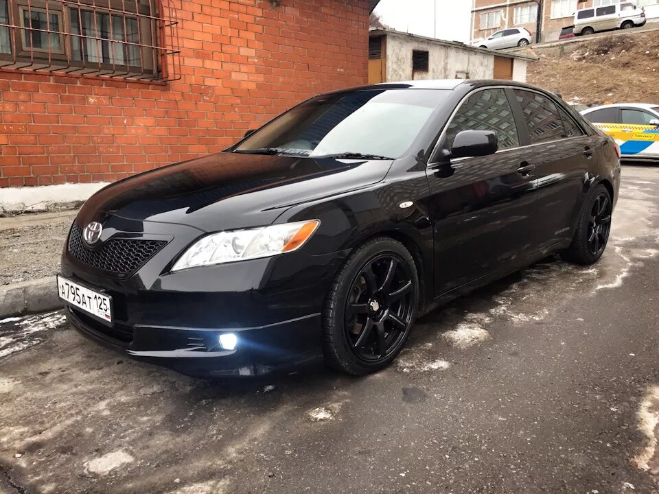 Накладка на передний бампер SPORT EDITION Toyota Camry V40 дорестайлинг. Купить 