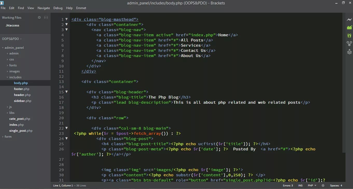 Php div. Text editor. echo php. adobe brackets. mcedit текстовый редактор.