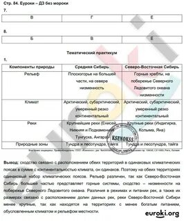 География 8 класс практическая 2024