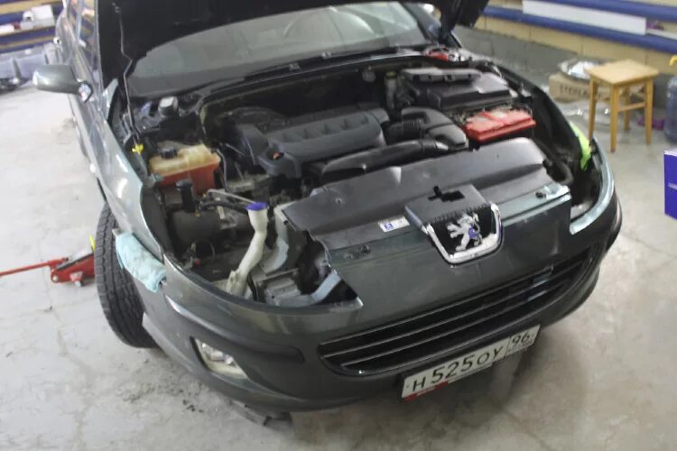 Peugeot 407 снятие фары