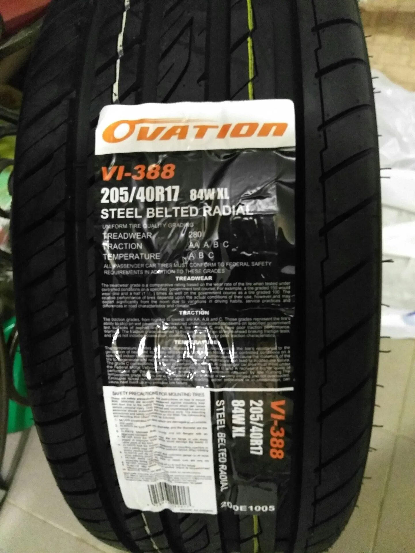 Ovation tyres vi 388 отзывы. Ovation vi-388 205/40 r17. Ovation vi-388 Treadwear. Резина Ovation 205 40 17. Ovation Ecovision vi-388.