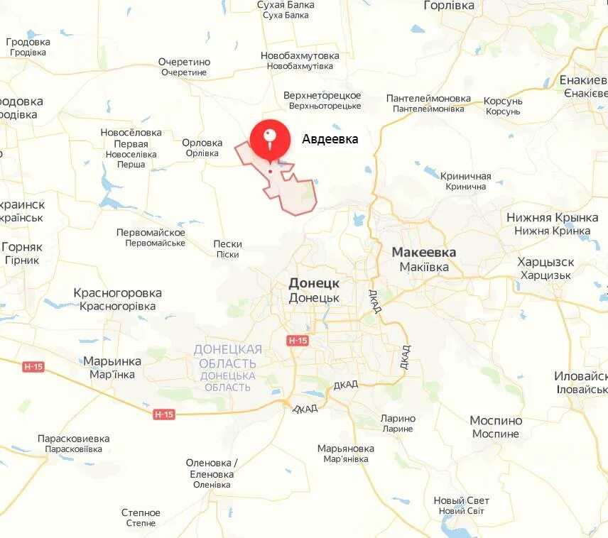 Продвижение в авдеевке сегодня
