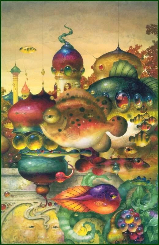 Нереальные картины. Даниэль мерриам художник сюрреалист картины. необычные сказочные картины. рыбки сюрреализм. картины фантазии художников.