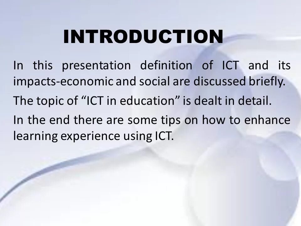 In the introduction it is. In the introduction it is