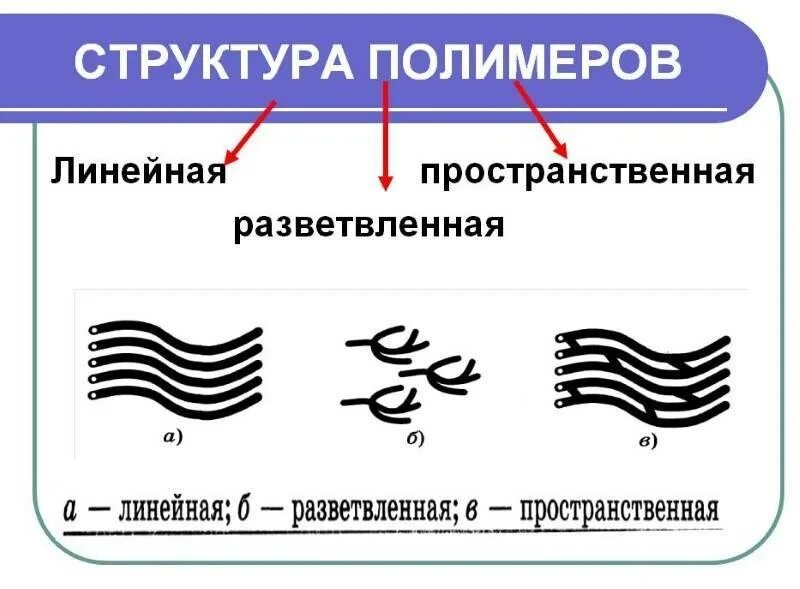 Строение полимеров. Линейная структура полимеров. линейное строение полимера. синтетические полимеры строение. структуры полимеров линейная разветвленная пространственная.
