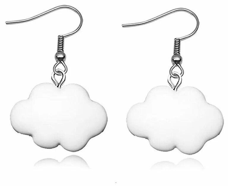 серьги облачка