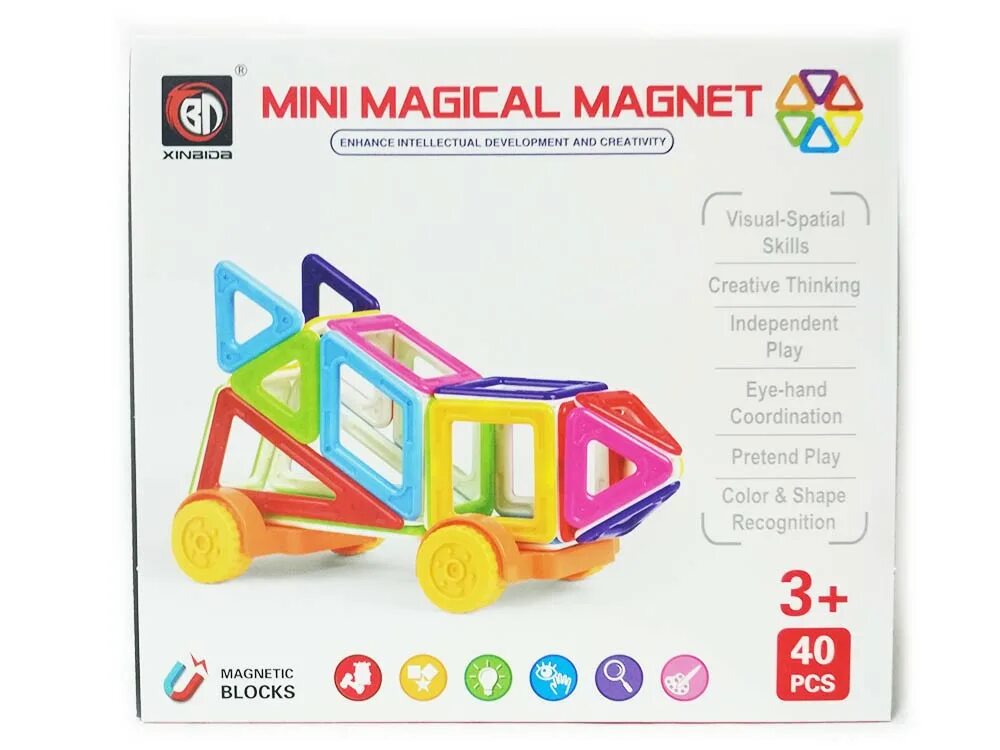 Mini magics. Магнитный конструктор Mini Magical Magnet. Магнитный конструктор Xinbida Magical Magnet 73034. Магнитный конструктор 40 дет.. Мини магикал магнит.