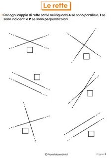 Schede didattiche sulle rette 2 