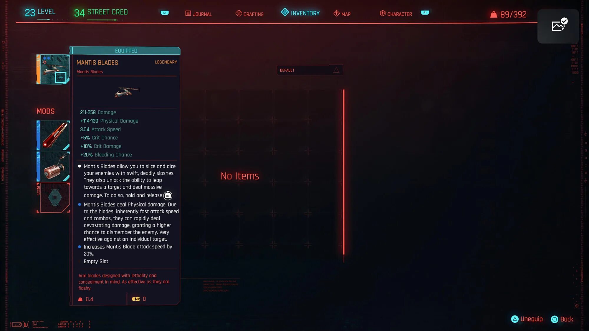 Повреждение файла скриптов cyberpunk. Cyberpunk 2077 mantis blades mods. киберпанк меню снаряжения. меню взлома киберпанк.