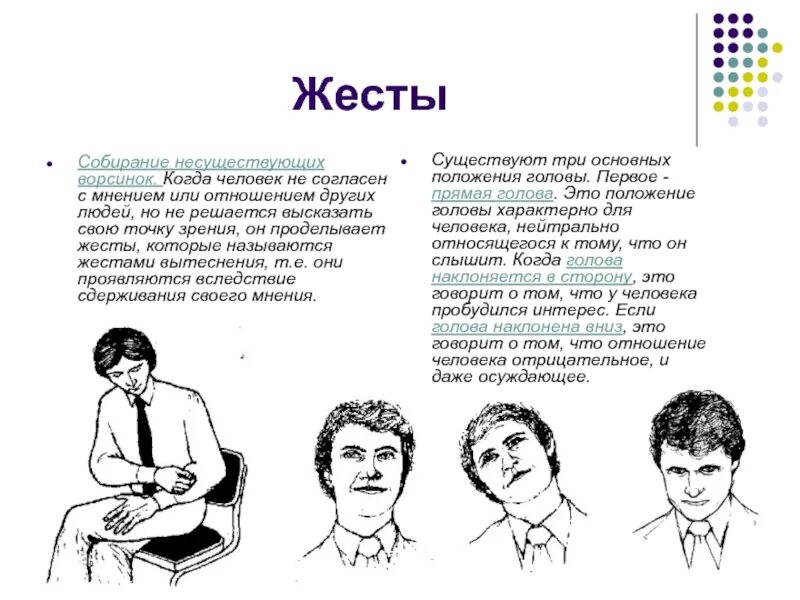 Три положения головы