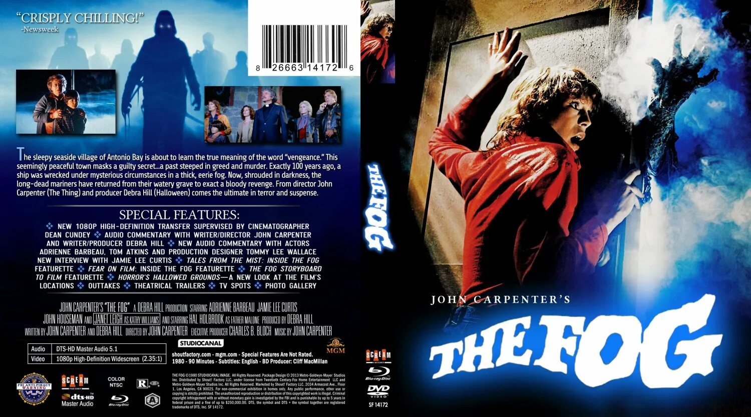 From the fog не работает. The fog 1980 dvd covers. туман карпентер. туман 1980 обложка.