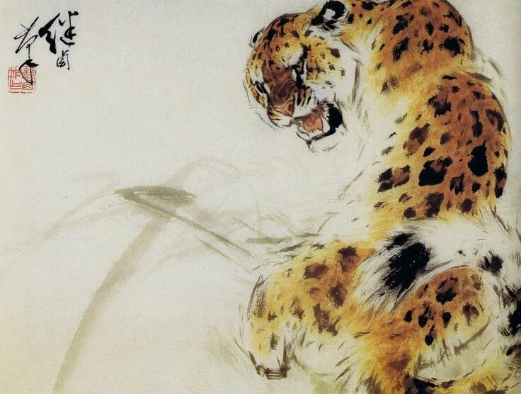 Isen’in Hoin Eishin, Tiger (in the style of Mao Yi), 1816-28 Tiger, Animal tatto