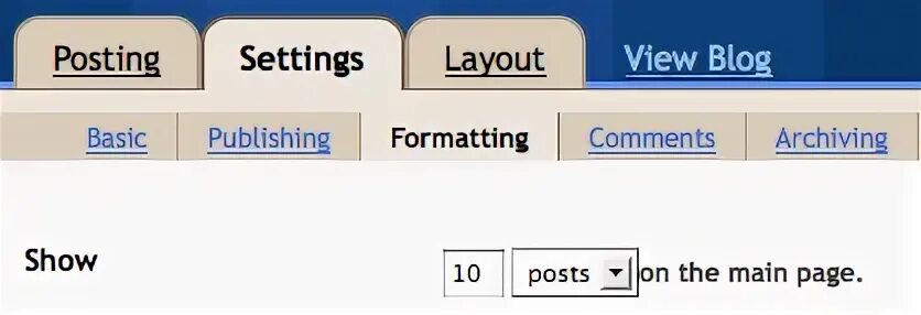 Setup post