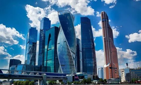 Москва сити лето