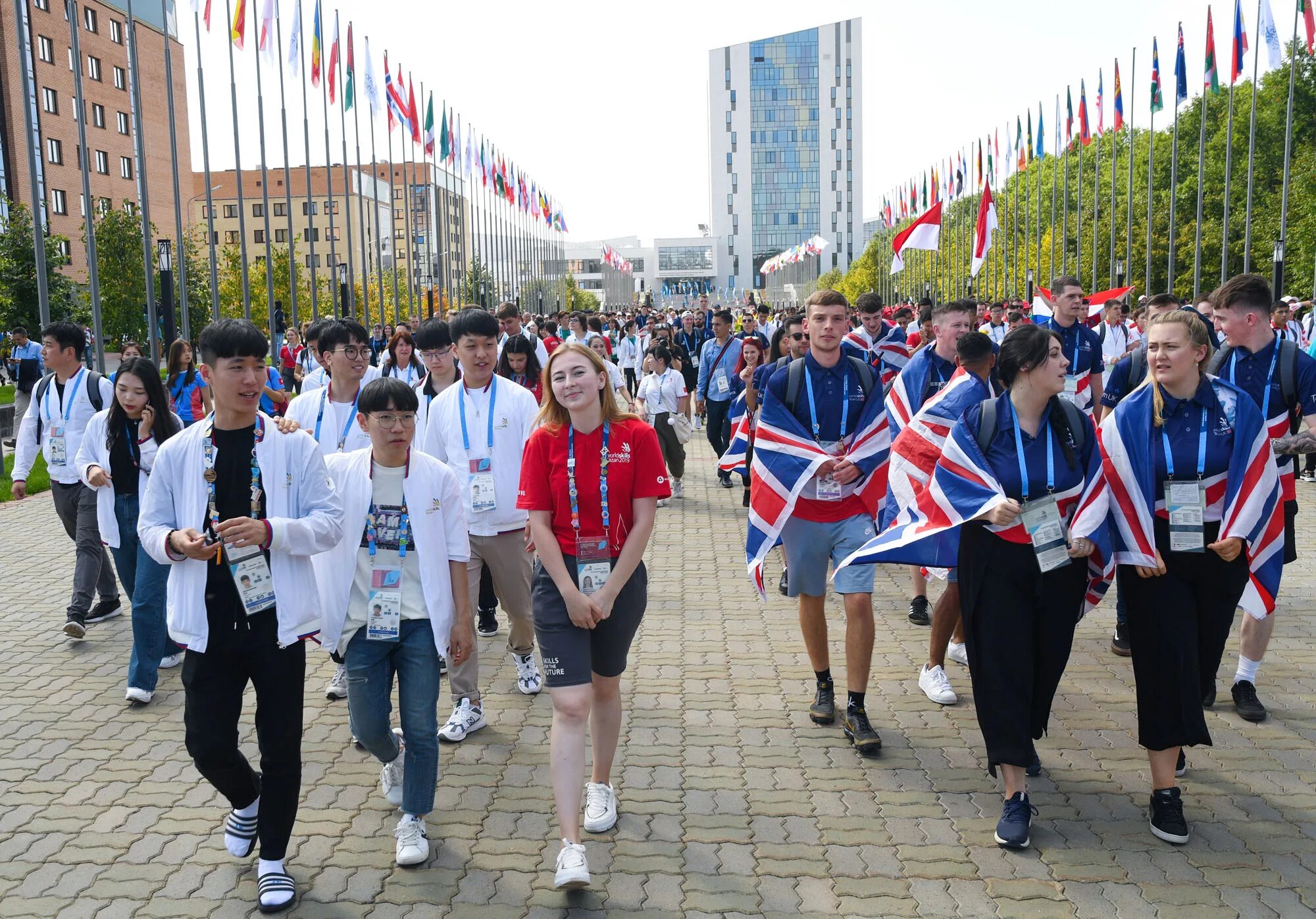 Страны участницы игр в казани. WORLDSKILLS Казань 2019. Казань 2019. WORLDSKILLS Казань 2019 фото. WORLDSKILLS Russia Казань 2019 деревня.