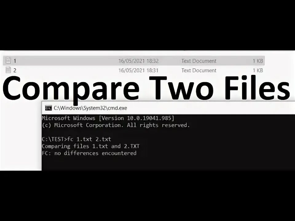 File compare Python. Compare 2 texts