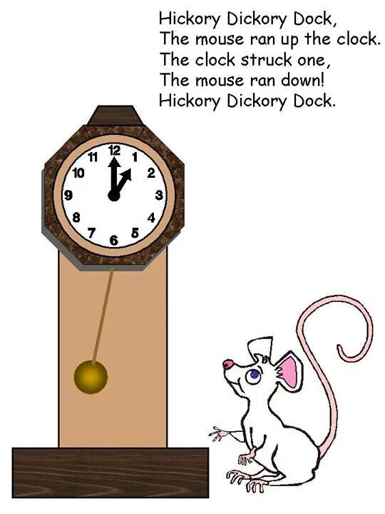 The mouse is on the clock