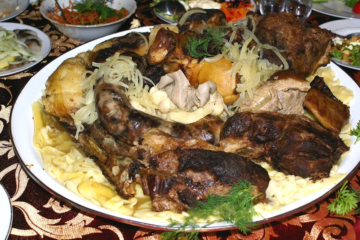 Казахская кухня. Блюда казахской национальной кухни бешбармак. Казахская кухня бешбармак. Бешбармак с шужук. Нет по казахски