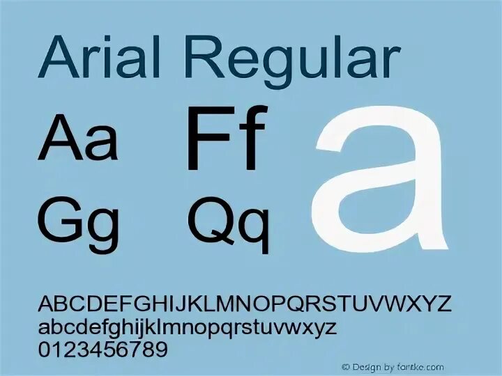 Family arial helvetica sans serif