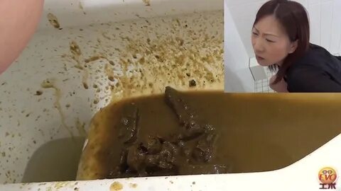 Girl pooping in toilet #17 (Japanese girl diarrhea). 