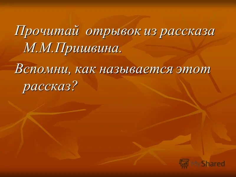 Прочитайте отрывок из рассказа паустовского