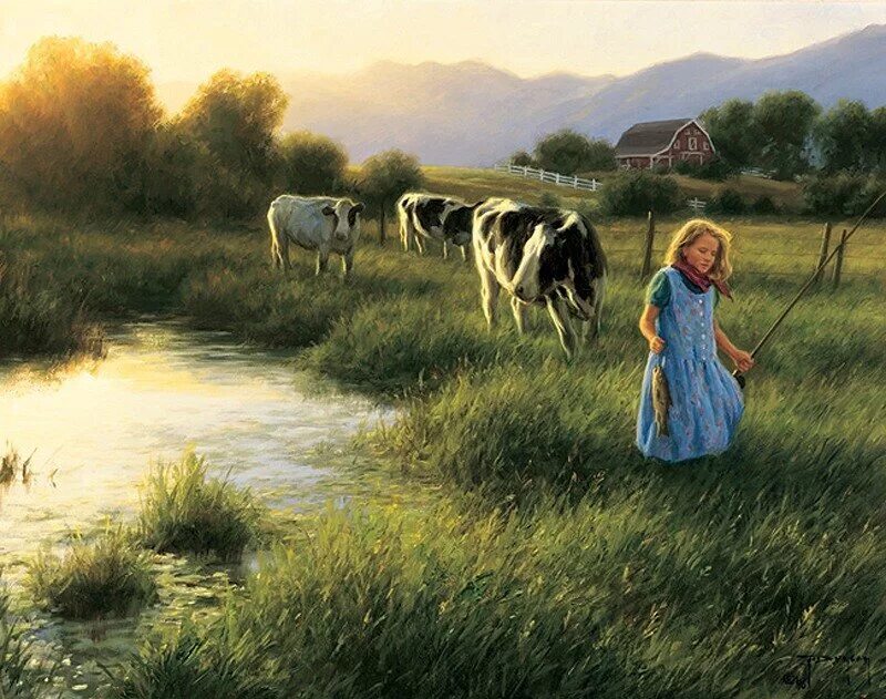 Грегори фрэнк харрис (gregory frank harris),1953. Роберт дункан деревенская жизнь коровы. Художник mark keathley деревенская жизнь. Роберт дункан (robert duncan) — американский художник. Коровы.