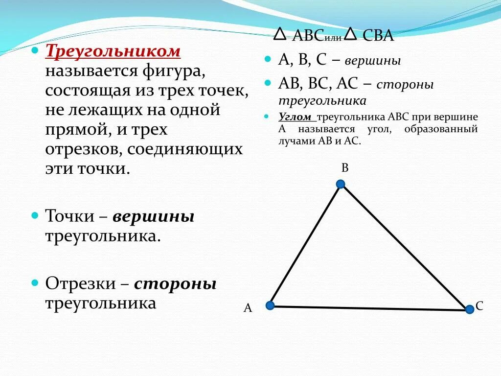 Указать элементы треугольника. Вершина треугольника. Тупоугольник с вершинами. Вершины и стороны треугольника. Стороны вершины и углы треугольника.