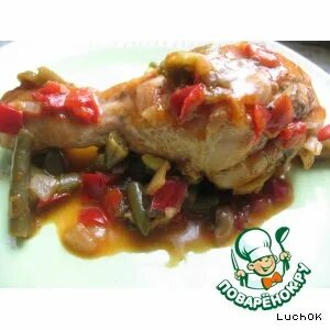 Голени с овощами в мультиварке