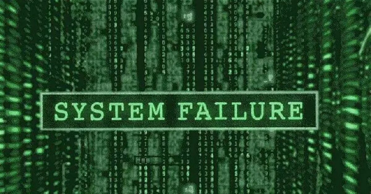 Sys fail. Матрица system failure. матрица логотип. компьютерный код system failure. сбой системы красивая картинка.