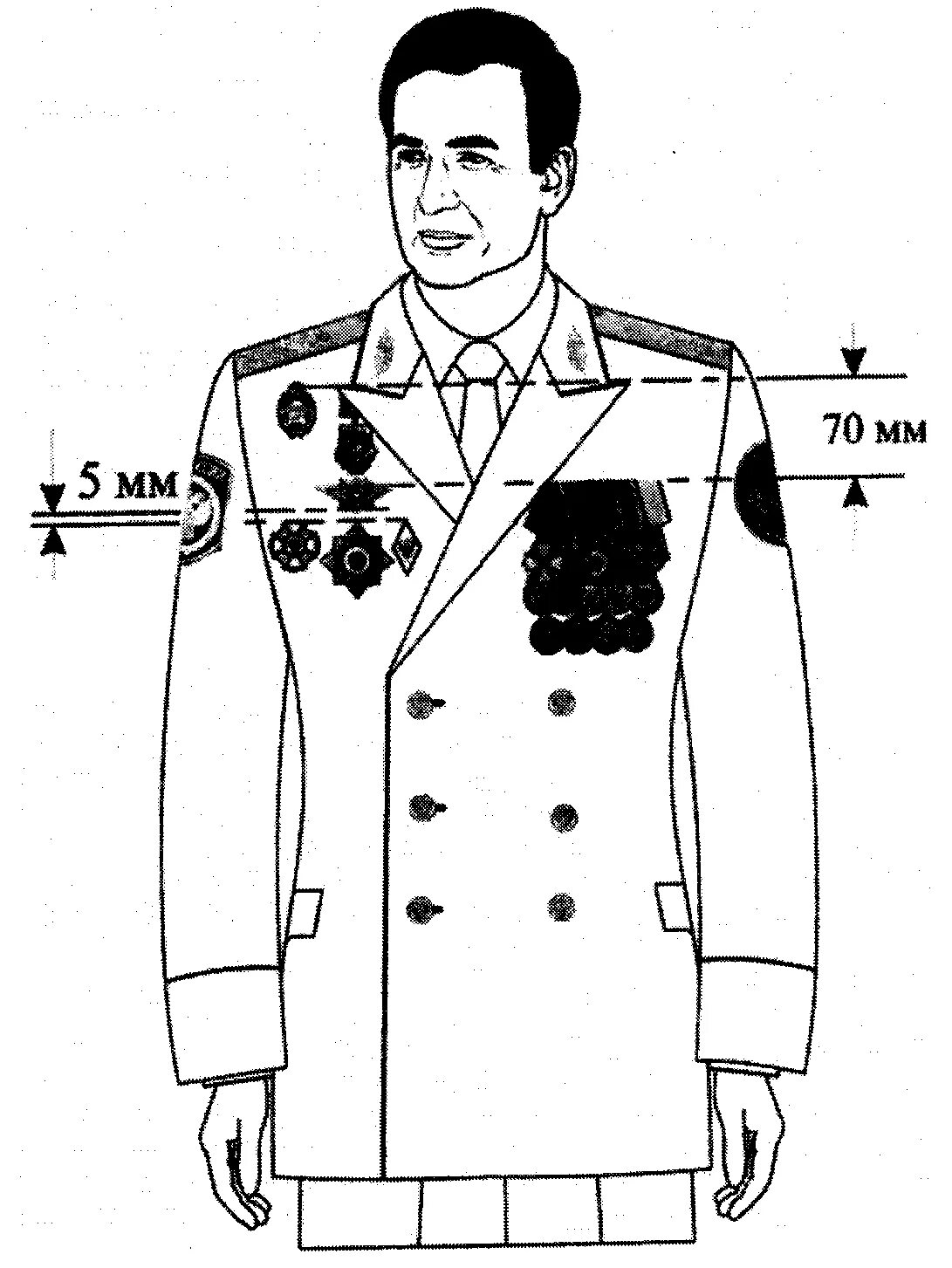 Расположение медалей на кителе ФТС России. Расположение медалей на кителе МВД. Размещение медалей на кителе таможни. О порядке ношения форменной одежды таможенных органов. Куда крепится значок