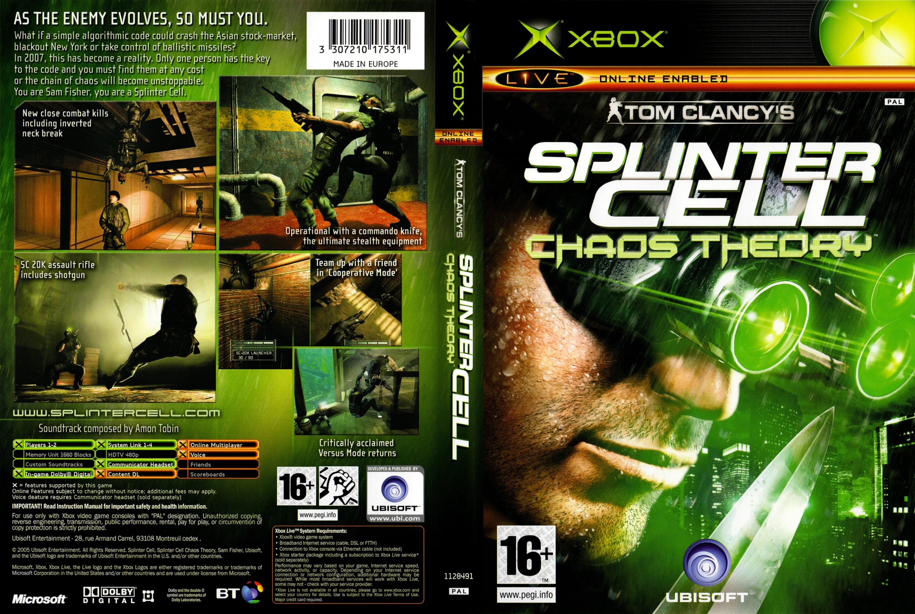 Сплинтер селл на хбокс 360. Splinter Cell Xbox Original. Splinter Cell Chaos Theory Xbox. Splinter Cell антология диск. Tom clancy s xbox