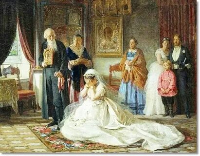 Картина журавлева перед венцом